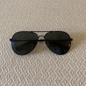 Sonix Black Aviator Sunglasses